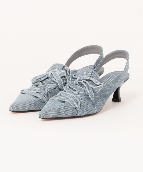 Scrap Book（スクラップブック）の「【MAISON MAVERICK PRESENTS】 別注 Lace-up Heel Sniakers（パンプス・レディース・ブラック系その他/ブルー/ブラック・L/M）」の7枚目の写真