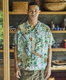 【orSlow】PEACOCK GARDEN HAWAIIAN SHIRT