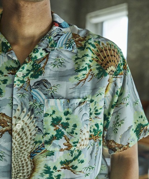 orSlow（オアスロウ）の「【orSlow】PEACOCK GARDEN HAWAIIAN SHIRT（シャツ/ブラウス・メンズ・マルチ・M/L）」の3枚目の写真