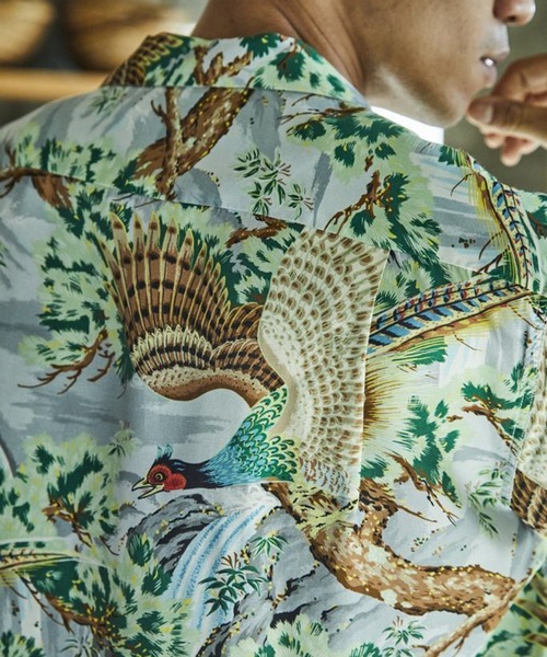 orSlow（オアスロウ）の「【orSlow】PEACOCK GARDEN HAWAIIAN SHIRT（シャツ/ブラウス・メンズ・マルチ・M/L）」の4枚目の写真