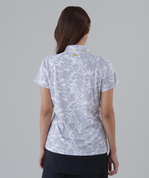 St ANDREWS(セントアンドリュース)の「【吸水速乾】COOLMAXシャドーボタニカルプリント半袖ポロシャツ (WOMENS)(ポロシャツ・レディース・ベージュ/ホワイト・M/S/L)」の18枚目の写真
