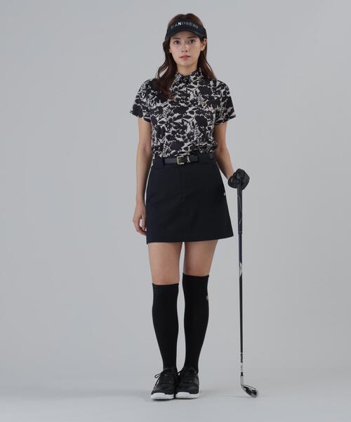 St ANDREWS(セントアンドリュース)の「【吸水速乾】COOLMAXシャドーボタニカルプリント半袖ポロシャツ (WOMENS)(ポロシャツ・レディース・ベージュ/ホワイト・M/S/L)」の16枚目の写真