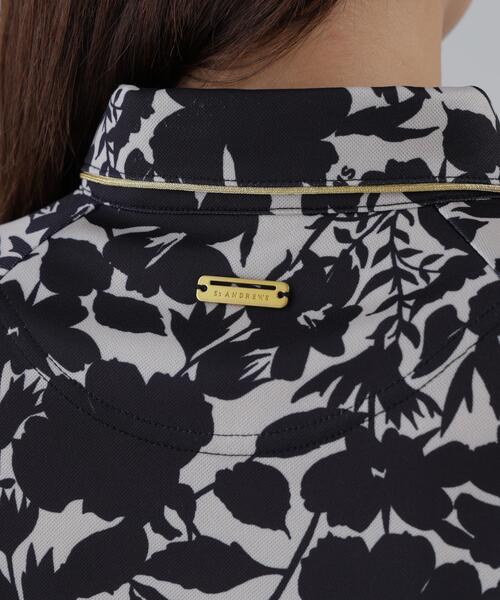 St ANDREWS(セントアンドリュース)の「【吸水速乾】COOLMAXシャドーボタニカルプリント半袖ポロシャツ (WOMENS)(ポロシャツ・レディース・ベージュ/ホワイト・M/S/L)」の17枚目の写真