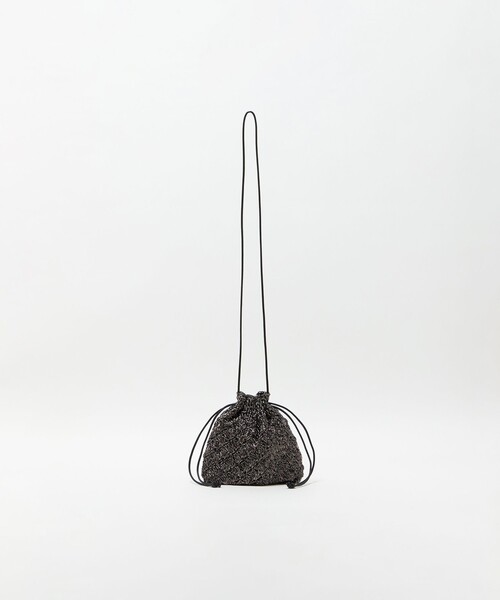 A DAY IN THE LIFE UNITED ARROWS(アデイインザライフユナイテッドアローズ)の「キラキラ メッシュ巾着バッグ <A DAY IN THE LIFE>(ハンドバッグ・レディース・シルバー/ゴールド/その他1・FREE)」の2枚目の写真