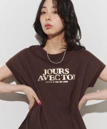 箔プリントフレンチTEE