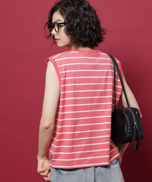 POLO BCS(ポロ ビーシーエス)の「【POLO British Country Spirit】ノースリーブTシャツ(Tシャツ/カットソー・レディース・ブラック/ネイビー/オフホワイト/ピンク・MEDIUM/LARGE)」の4枚目の写真
