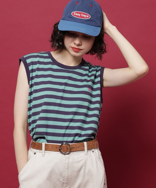 POLO BCS(ポロ ビーシーエス)の「【POLO British Country Spirit】ノースリーブTシャツ(Tシャツ/カットソー・レディース・ブラック/ネイビー/オフホワイト/ピンク・MEDIUM/LARGE)」の16枚目の写真