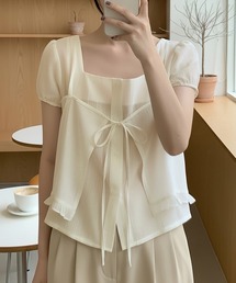 ファッション スリーブ スクエアネック パフ」に該当するレディース