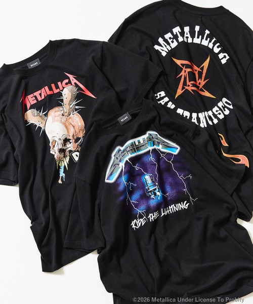 BEAMS（ビームス）の「METALLICA / PRINT T-shirt ①（Tシャツ/カットソー・メンズ・ブラック・XX-LARGE/X-LARGE/LARGE/MEDIUM/SMALL）」の2枚目の写真