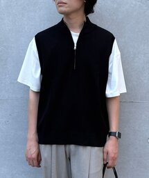 COLONY 2139 | 麻タッチハーフジップニットベスト(ニット/セーター)