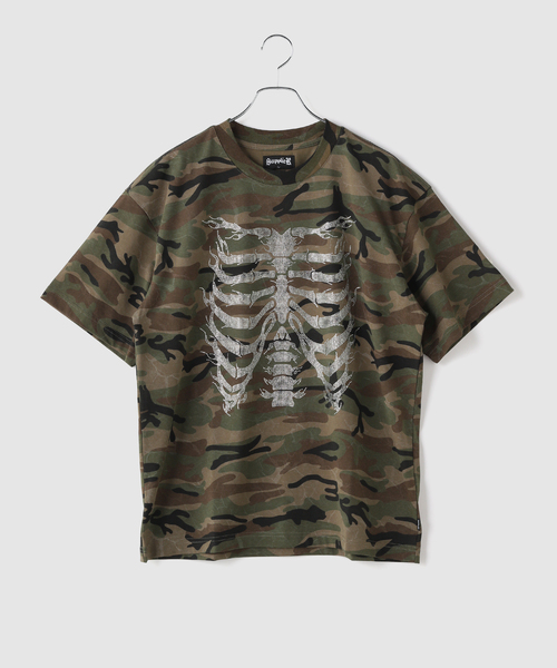 SUPPLIER(サプライヤー)の「SUPPLIER / サプライヤー Rhinestone Fire Bones Tee(Tシャツ/カットソー・メンズ・ブラック/カーキ・MEDIUM/LARGE)」の11枚目の写真
