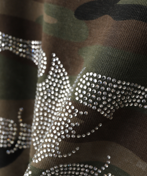 SUPPLIER(サプライヤー)の「SUPPLIER / サプライヤー Rhinestone Fire Bones Tee(Tシャツ/カットソー・メンズ・ブラック/カーキ・MEDIUM/LARGE)」の12枚目の写真