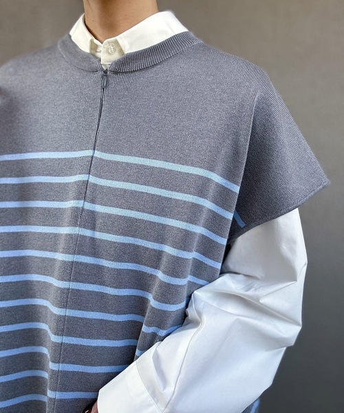 eM(エム)の「【サイズ展開あり】フロント2WAYニットトップス(ニット/セーター・レディース・グレー系その他2/グレー系その他/ホワイト系その他・LL/L/M)」の20枚目の写真