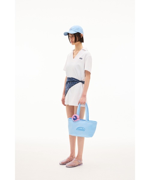 EMIS(イミス)の「TERRY SQUARE SHOULDER BAG(ショルダーバッグ・レディース・ライトブルー/ピンク・FREE)」の5枚目の写真