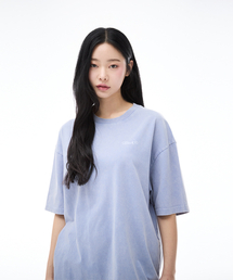 KIRSH（キルシー）の「ワーディングルーズフィットピグメントTシャツ[ライトスカイ]（Tシャツ/カットソー）」