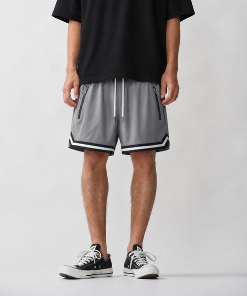 CALIFORNIA OUTFITTERS(カリフォルニア アウトフィッターズ)の「5D2-SZ メッシュバスケ パンツ(その他パンツ・メンズ・グリーン/ブラック/グレー/レッド/ブルー・XXL/XL/S/M/L)」の2枚目の写真