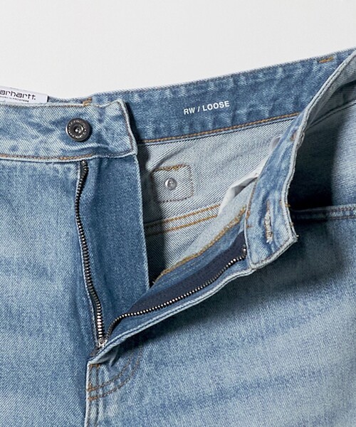 Carhartt(カーハート)の「<Carhartt>BELMONT ショートパンツ(デニムパンツ・レディース・コバルトブルー・M/S)」の4枚目の写真