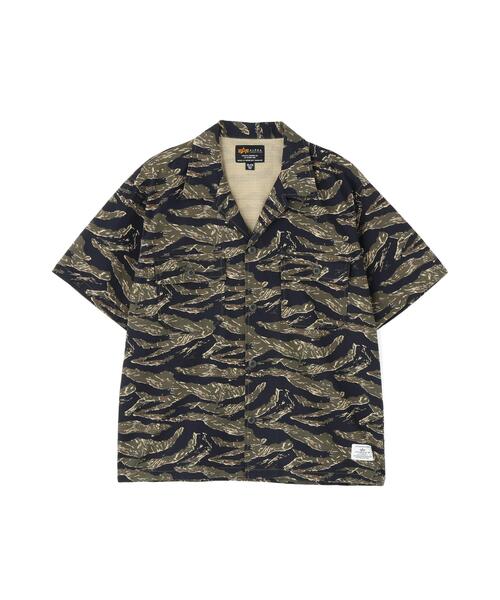 Alpha Industries（アルファインダストリーズ）の「【日本限定】Alpha Industries/アルファ インダストリーズ/RIPSTOP FATIGUE S/S SHIRT/リップストップファティーグショートスリーブシャツ（シャツ/ブラウス・メンズ・その他2/その他24/オリーブ系/ブラック・XL/2XL/M/L/S）」の4枚目の写真