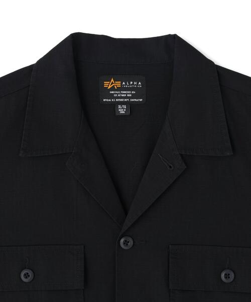 Alpha Industries（アルファインダストリーズ）の「【日本限定】Alpha Industries/アルファ インダストリーズ/RIPSTOP FATIGUE S/S SHIRT/リップストップファティーグショートスリーブシャツ（シャツ/ブラウス・メンズ・その他2/その他24/オリーブ系/ブラック・XL/2XL/M/L/S）」の6枚目の写真