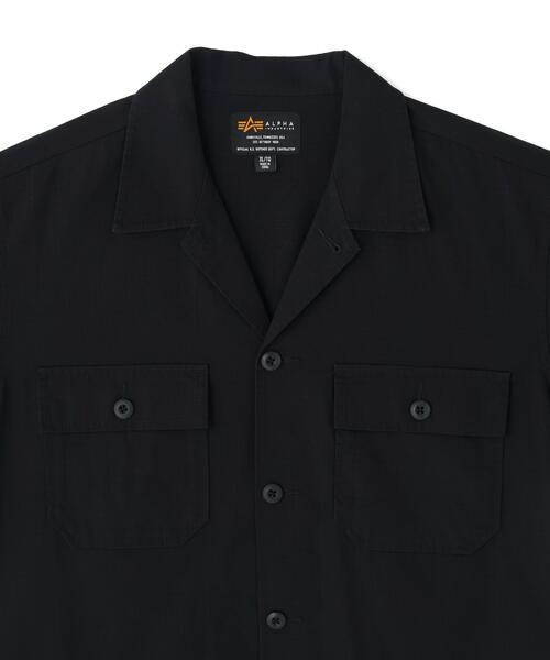 Alpha Industries（アルファインダストリーズ）の「【日本限定】Alpha Industries/アルファ インダストリーズ/RIPSTOP FATIGUE S/S SHIRT/リップストップファティーグショートスリーブシャツ（シャツ/ブラウス・メンズ・その他2/その他24/オリーブ系/ブラック・XL/2XL/M/L/S）」の7枚目の写真