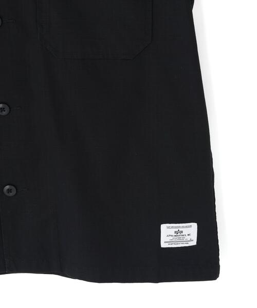 Alpha Industries（アルファインダストリーズ）の「【日本限定】Alpha Industries/アルファ インダストリーズ/RIPSTOP FATIGUE S/S SHIRT/リップストップファティーグショートスリーブシャツ（シャツ/ブラウス・メンズ・その他2/その他24/オリーブ系/ブラック・XL/2XL/M/L/S）」の9枚目の写真