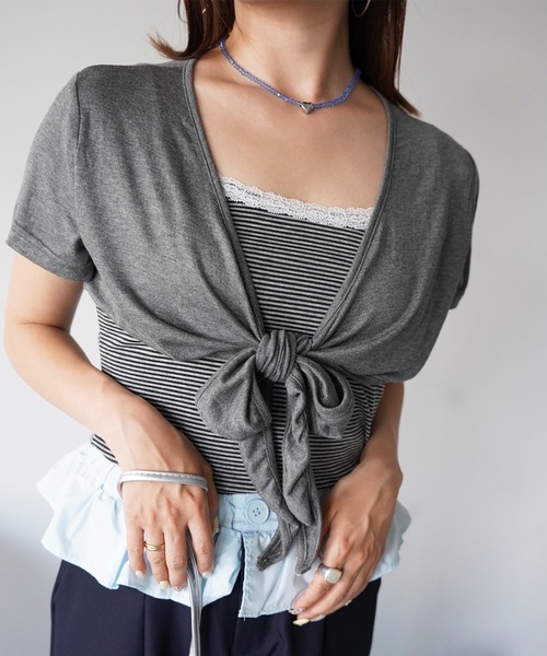 SANSeLF(サンセルフ)の「【SANSeLF】ハートチャームクリアビーズネックレス saa26s096(ネックレス・レディース・クリア/ブルー・FREE)」の13枚目の写真