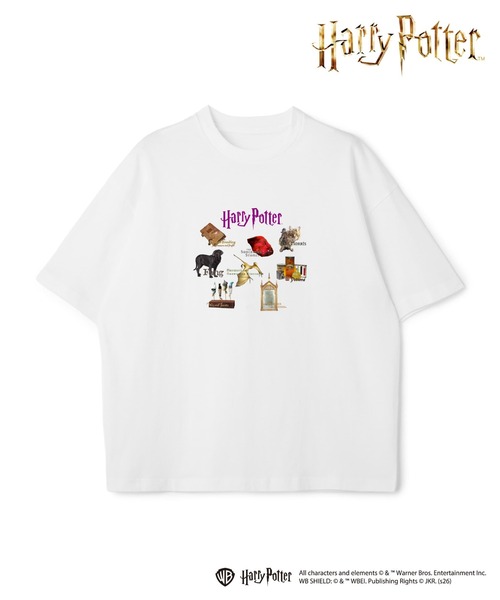 cross marche（クロスマルシェ）の「【Harry Potter】別注 / ハリー・ポッターグラフィックTシャツ / Over Harf Sleeve Graphic T-shirt《UNISEX》（Tシャツ/カットソー・レディース・ブラック/ホワイト・LL/L/M）」の4枚目の写真