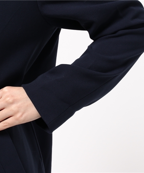 earth music&ecology（アースミュージックアンドエコロジー）の「【2016Spring】チェスターコート（チェスターコート・レディース・ネイビー/サックスブルー/グレー/キャメル・SMALL/MEDIUM）」の9枚目の写真