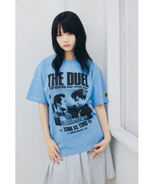 TIVE ハードコア Tシャツ 青 L ビー・バップ・ハイスクール 高校与太郎哀歌 トオルVSテル（ボンタン