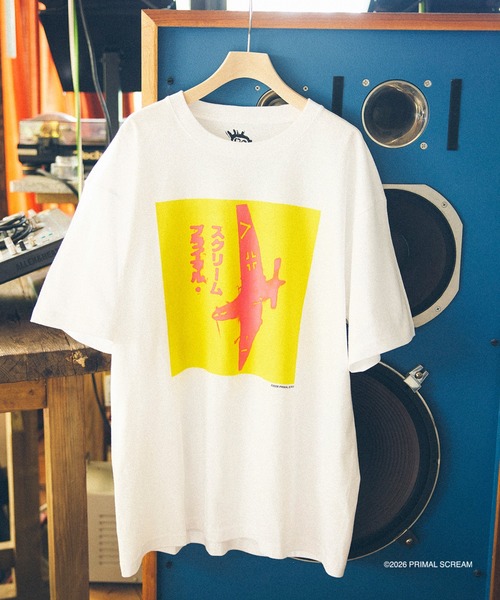 bonjour records(ボンジュールレコーズ)の「Primal Scream/プライマル・スクリーム for bonjour records Official T-shirt(Tシャツ/カットソー・メンズ・ホワイト系その他4/ホワイト系その他3/ホワイト/ホワイト系その他2/ホワイト系その他・L/M/XL)」の2枚目の写真