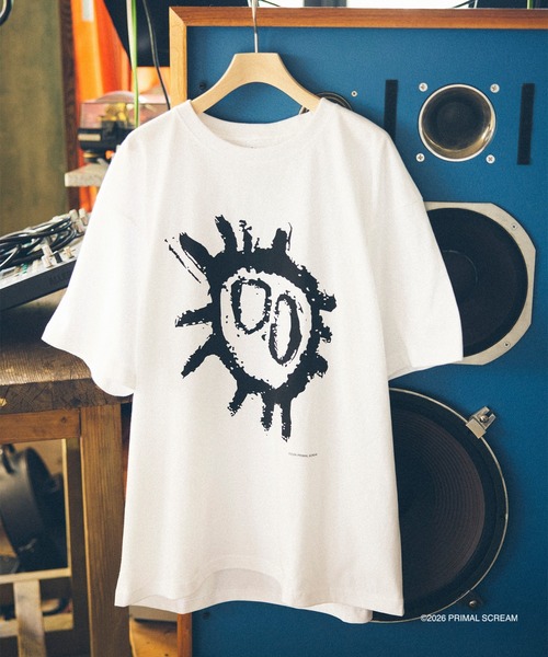 bonjour records(ボンジュールレコーズ)の「Primal Scream/プライマル・スクリーム for bonjour records Official T-shirt(Tシャツ/カットソー・メンズ・ホワイト系その他4/ホワイト系その他3/ホワイト/ホワイト系その他2/ホワイト系その他・L/M/XL)」の1枚目の写真