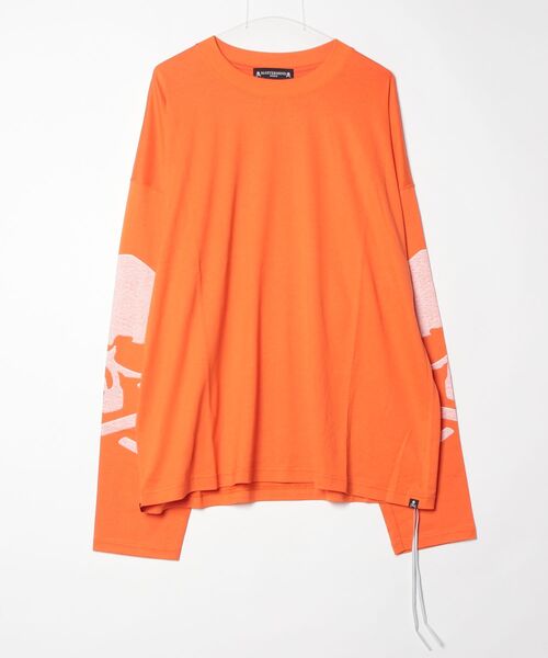 mastermind JAPAN(マスターマインド)の「BOXY CARBON COPY LS TEE(Tシャツ/カットソー・メンズ・オレンジ/ブラック/ホワイト・XL)」の3枚目の写真