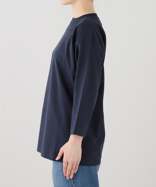 CITYSHOP(シティーショップ)の「CREATIVE GROWTH FOOTBALL TEE OE1240:Tシャツ(Tシャツ/カットソー・レディース・ネイビー・MEDIUM)」の7枚目の写真
