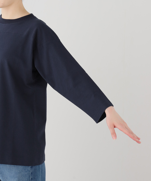 CITYSHOP(シティーショップ)の「CREATIVE GROWTH FOOTBALL TEE OE1240:Tシャツ(Tシャツ/カットソー・レディース・ネイビー・MEDIUM)」の9枚目の写真