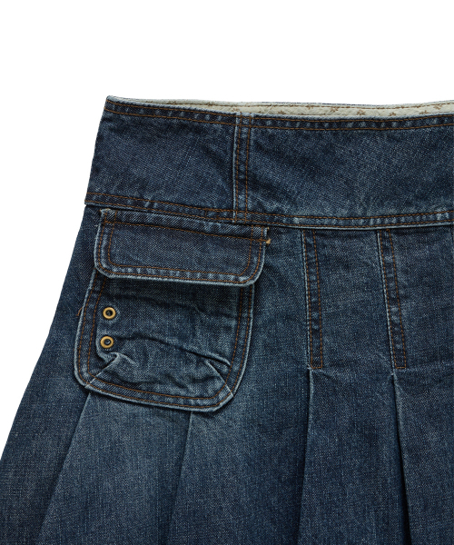 DANDEL(ダンデル)の「DD four-stitch denim skirt (INDIGO)(スカート・レディース・その他・1/2)」の2枚目の写真