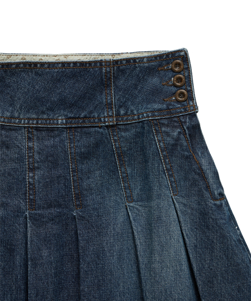 DANDEL(ダンデル)の「DD four-stitch denim skirt (INDIGO)(スカート・レディース・その他・1/2)」の3枚目の写真