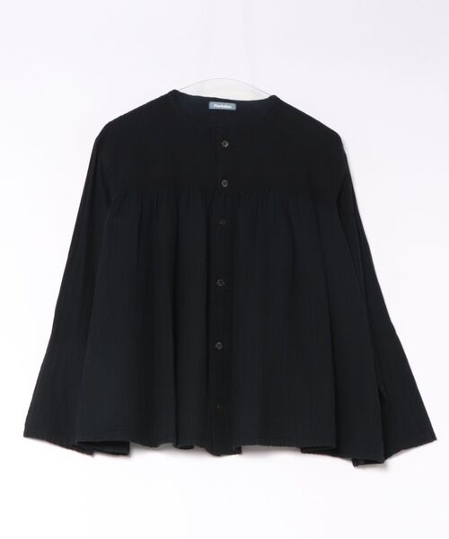 Plantation(プランテーション)の「BIZENダブルガーゼ / S(シャツ/ブラウス・レディース・ホワイト/ネイビー・M size)」の2枚目の写真