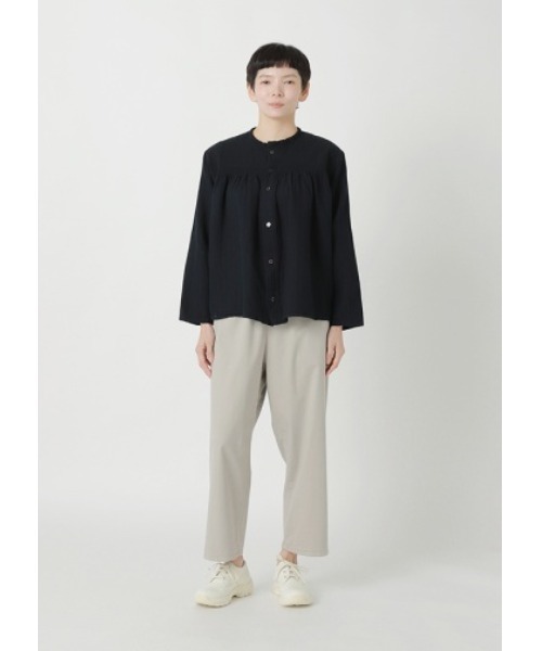 Plantation(プランテーション)の「BIZENダブルガーゼ / S(シャツ/ブラウス・レディース・ホワイト/ネイビー・M size)」の1枚目の写真