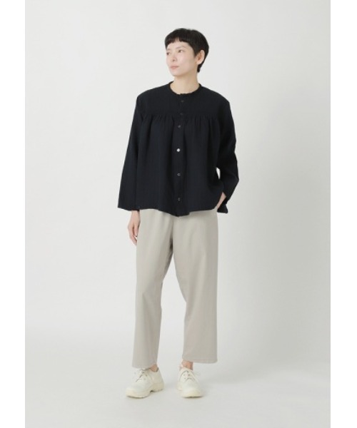 Plantation(プランテーション)の「BIZENダブルガーゼ / S(シャツ/ブラウス・レディース・ホワイト/ネイビー・M size)」の7枚目の写真