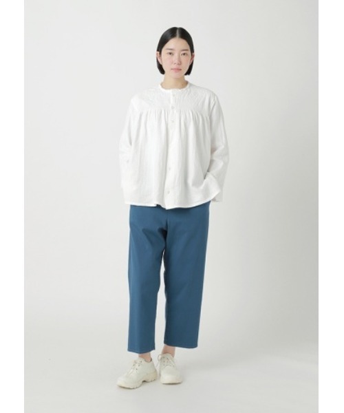 Plantation(プランテーション)の「BIZENダブルガーゼ / S(シャツ/ブラウス・レディース・ホワイト/ネイビー・M size)」の3枚目の写真