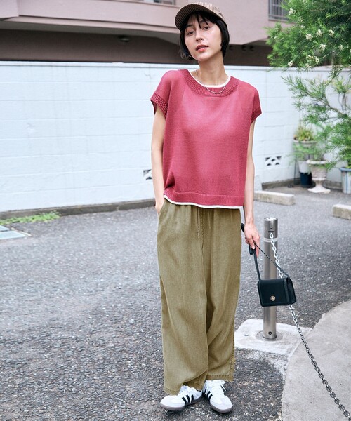 ANY(エニィ)の「ヴィンテージライクイージーパンツ(その他パンツ・レディース・黄土色系・LARGE/MEDIUM)」の2枚目の写真