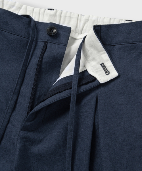 NONBLANK(ノンブランク)の「ワイドフィットリネンハーフパンツ_BLUE NAVY(その他パンツ・レディース・その他・SMALL/X-LARGE/LARGE/MEDIUM)」の10枚目の写真
