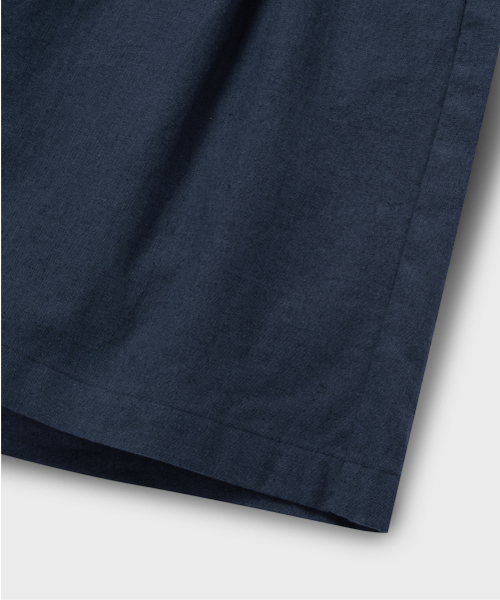NONBLANK(ノンブランク)の「ワイドフィットリネンハーフパンツ_BLUE NAVY(その他パンツ・レディース・その他・SMALL/X-LARGE/LARGE/MEDIUM)」の9枚目の写真
