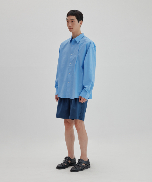 NONBLANK(ノンブランク)の「ワイドフィットリネンハーフパンツ_BLUE NAVY(その他パンツ・レディース・その他・SMALL/X-LARGE/LARGE/MEDIUM)」の4枚目の写真
