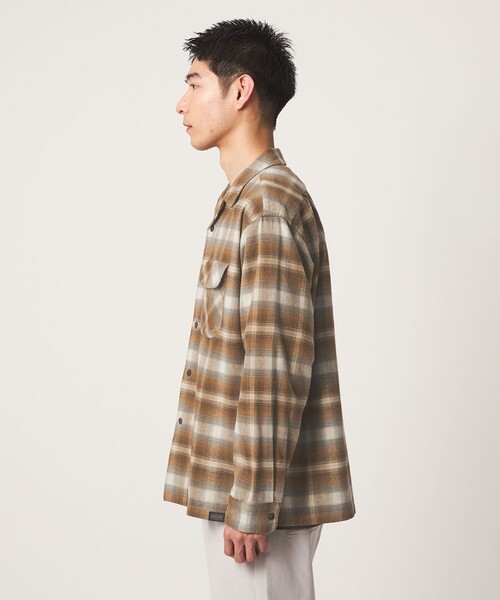 PENDLETON(ペンドルトン)の「【別注】<PENDLETON>チェック オープンカラー 長袖 シャツ(シャツ/ブラウス・メンズ・ライトブルー/ブラウン/ブラック・M/L/XL)」の6枚目の写真