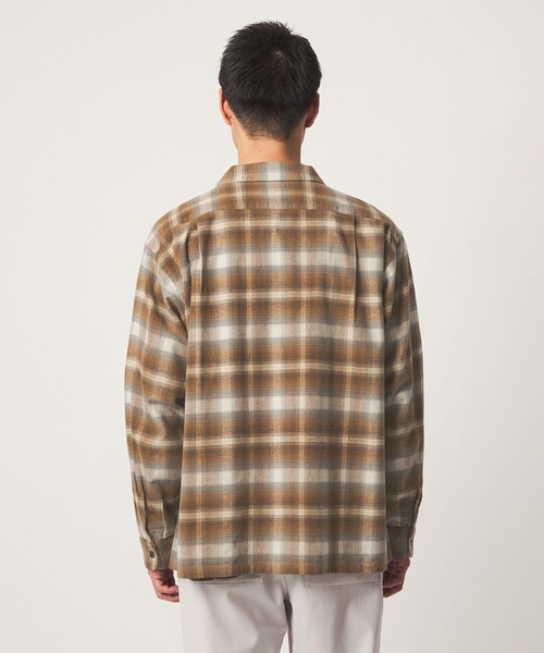 PENDLETON(ペンドルトン)の「【別注】<PENDLETON>チェック オープンカラー 長袖 シャツ(シャツ/ブラウス・メンズ・ライトブルー/ブラウン/ブラック・M/L/XL)」の7枚目の写真