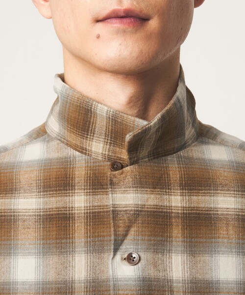 PENDLETON(ペンドルトン)の「【別注】<PENDLETON>チェック オープンカラー 長袖 シャツ(シャツ/ブラウス・メンズ・ライトブルー/ブラウン/ブラック・M/L/XL)」の9枚目の写真