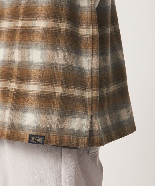 PENDLETON(ペンドルトン)の「【別注】<PENDLETON>チェック オープンカラー 長袖 シャツ(シャツ/ブラウス・メンズ・ライトブルー/ブラウン/ブラック・M/L/XL)」の11枚目の写真