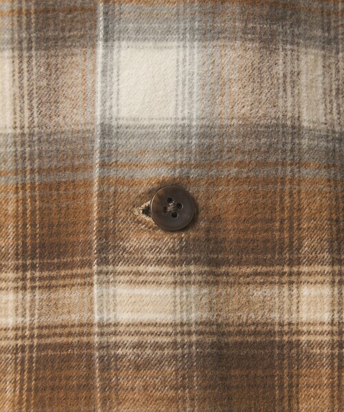 PENDLETON(ペンドルトン)の「【別注】<PENDLETON>チェック オープンカラー 長袖 シャツ(シャツ/ブラウス・メンズ・ライトブルー/ブラウン/ブラック・M/L/XL)」の12枚目の写真