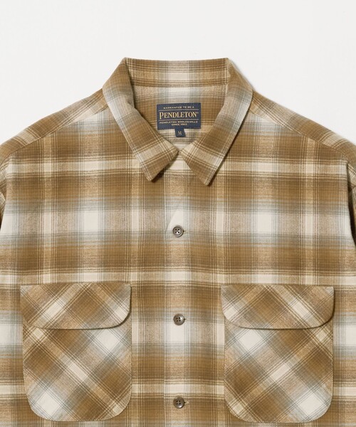 PENDLETON(ペンドルトン)の「【別注】<PENDLETON>チェック オープンカラー 長袖 シャツ(シャツ/ブラウス・メンズ・ライトブルー/ブラウン/ブラック・M/L/XL)」の18枚目の写真